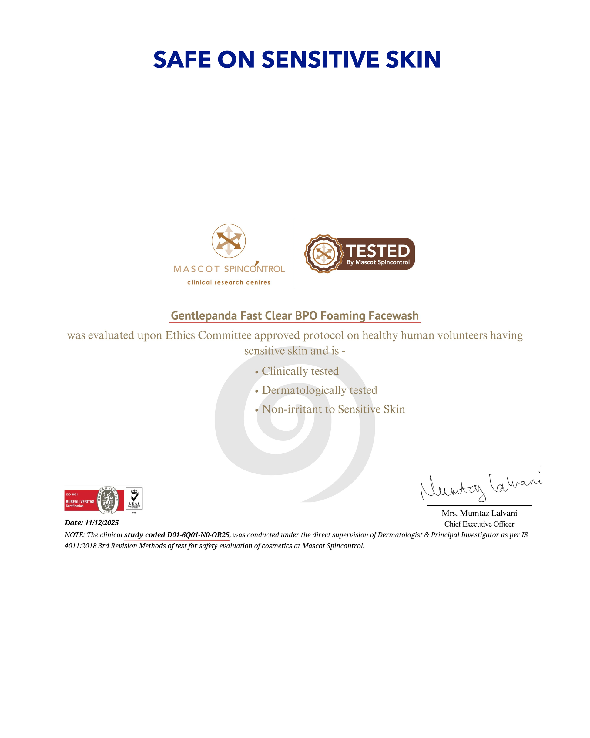 FAST CLEAR BPO FOAMING FACEWASH