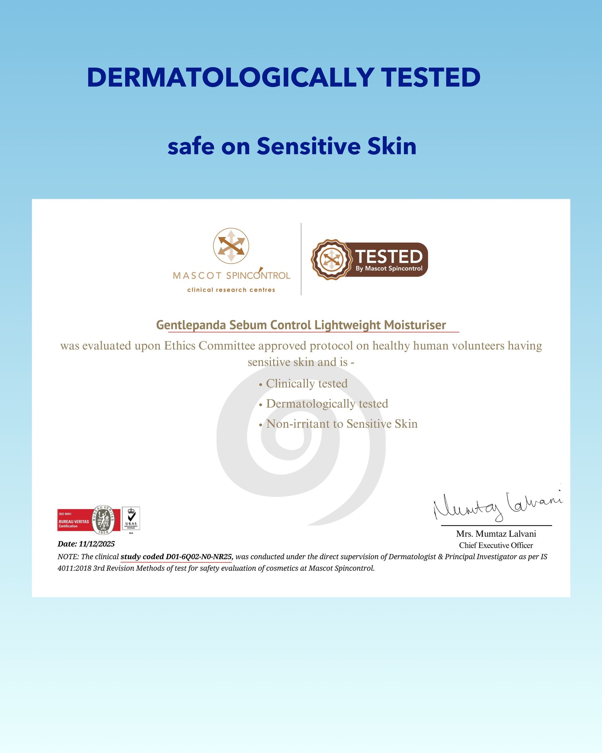 SEBUM CONTROL LIGHTWEIGHT MOISTURISER